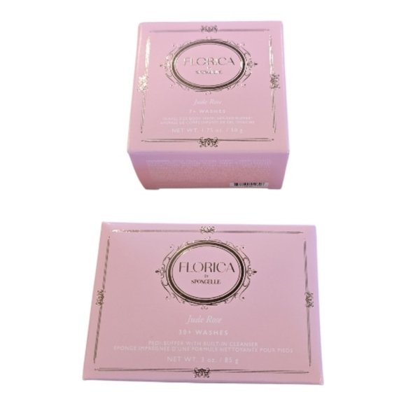 Spongelle Other - Spongelle NIB Florica Bundle Jude Rose Body Buffer Dual Acting Exfoliating